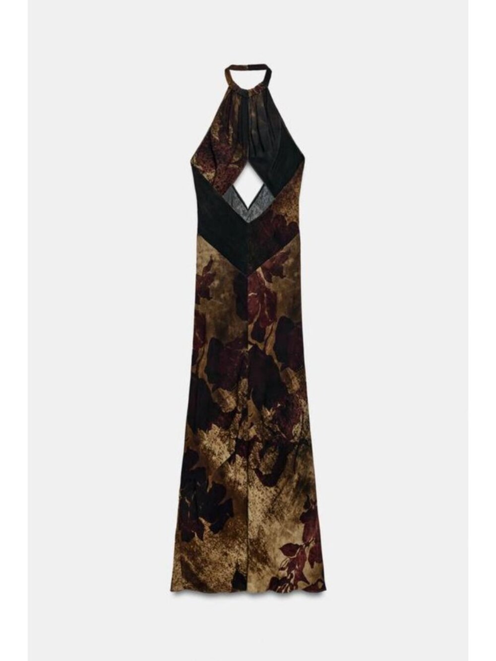 ZARA ZW COLLECTION PRINTED HALTER NECK DRESS 9046/838/330 - Picture 8 of 9